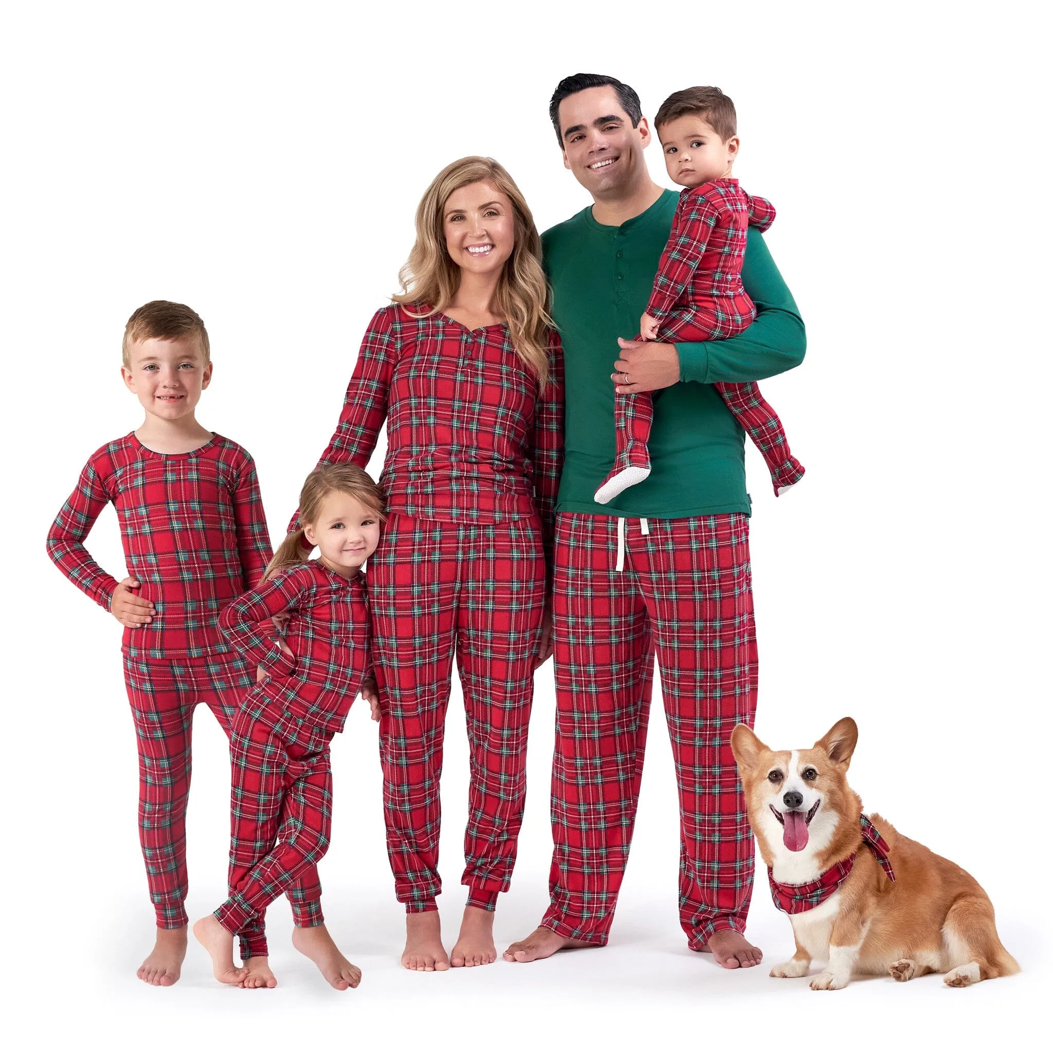 2-Piece Women's Stewart Plaid Hacci Pajama Set