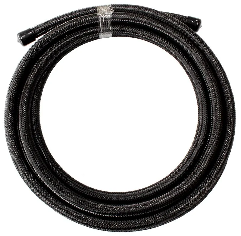 200 Series PTFE (Teflon®) Black Stainless Steel Braided Hose -3AN AF200-03-15MBL