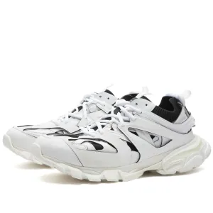 Balenciaga Track Sock Sneakers in White & Black