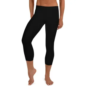 Black SS Premium ~ Capri Leggings