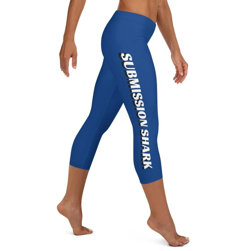 Blue SS Premium Standard ~ Capri Leggings