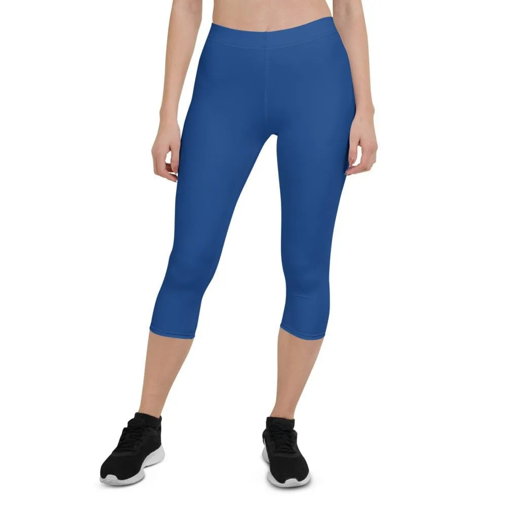 Blue SS Premium Standard ~ Capri Leggings