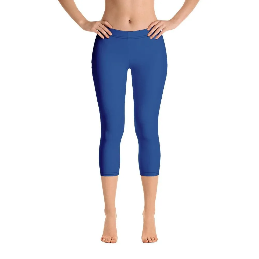 Blue SS Premium Standard ~ Capri Leggings