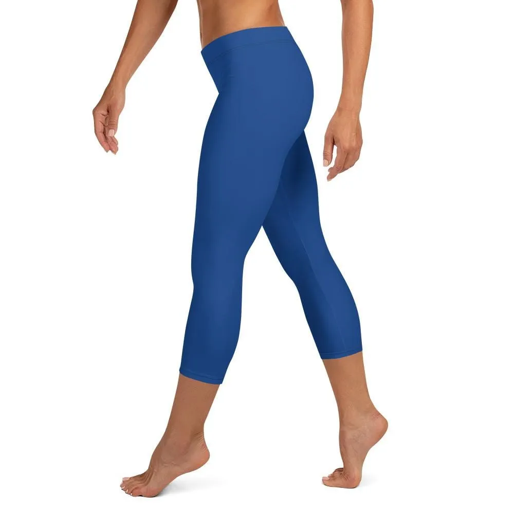 Blue SS Premium Standard ~ Capri Leggings