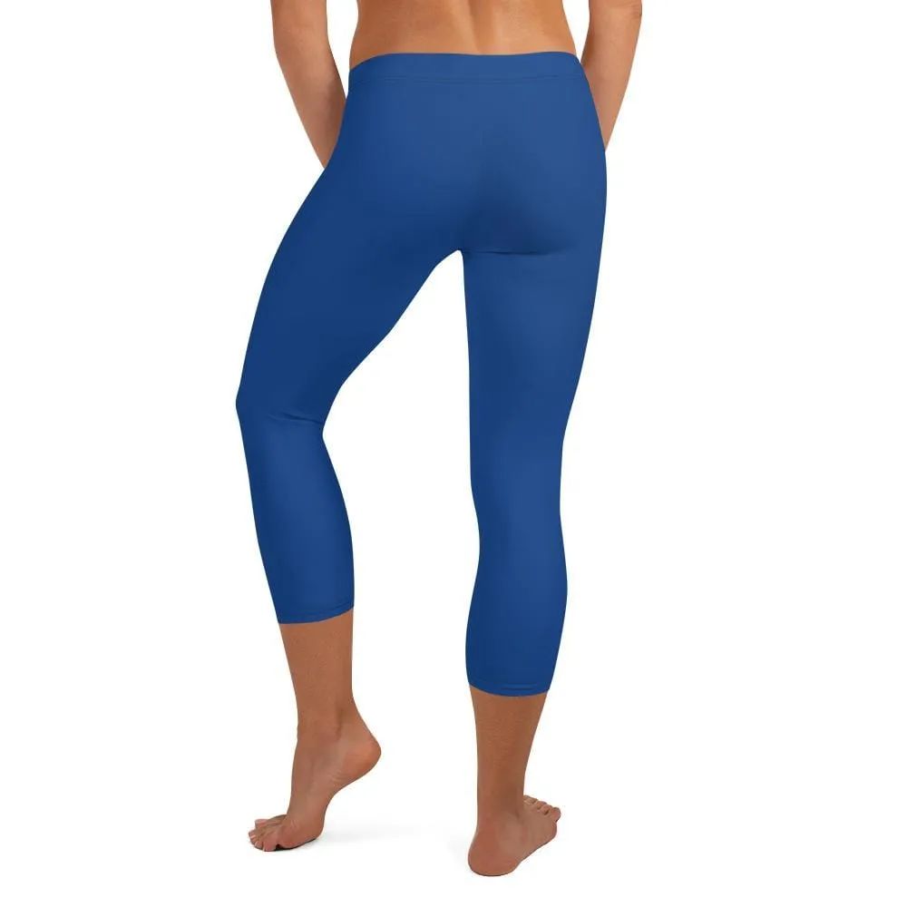 Blue SS Premium Standard ~ Capri Leggings