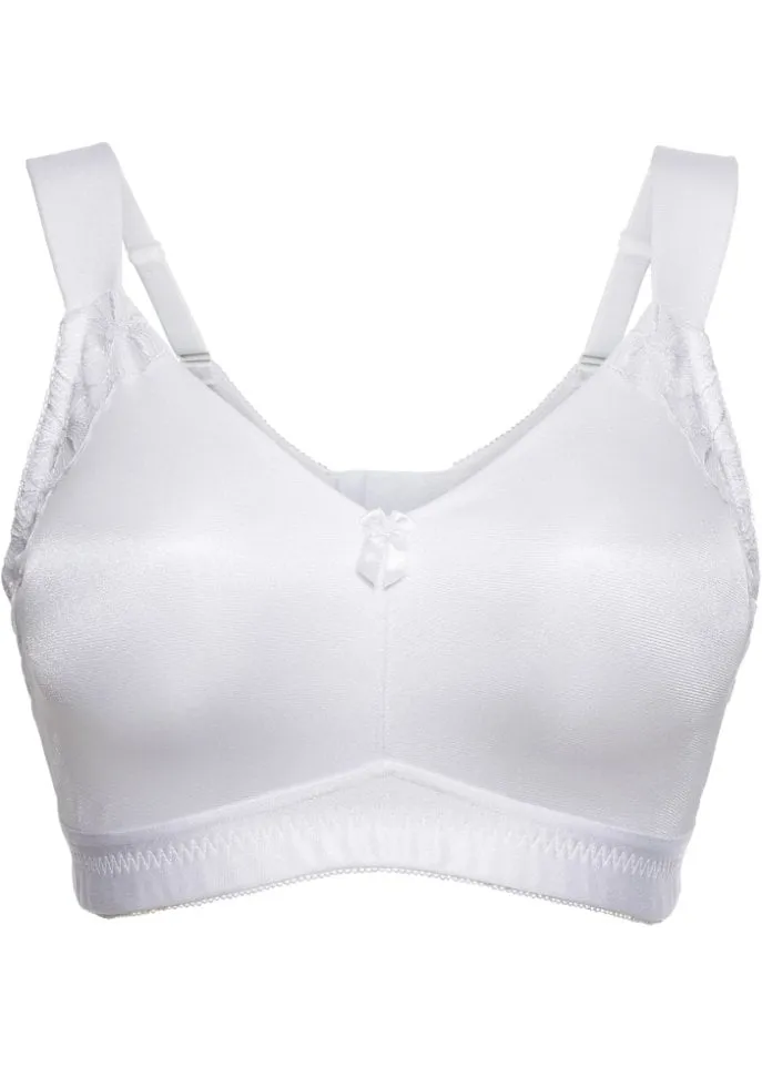 Bpc Selection Ribbed T-shirt Bra, White