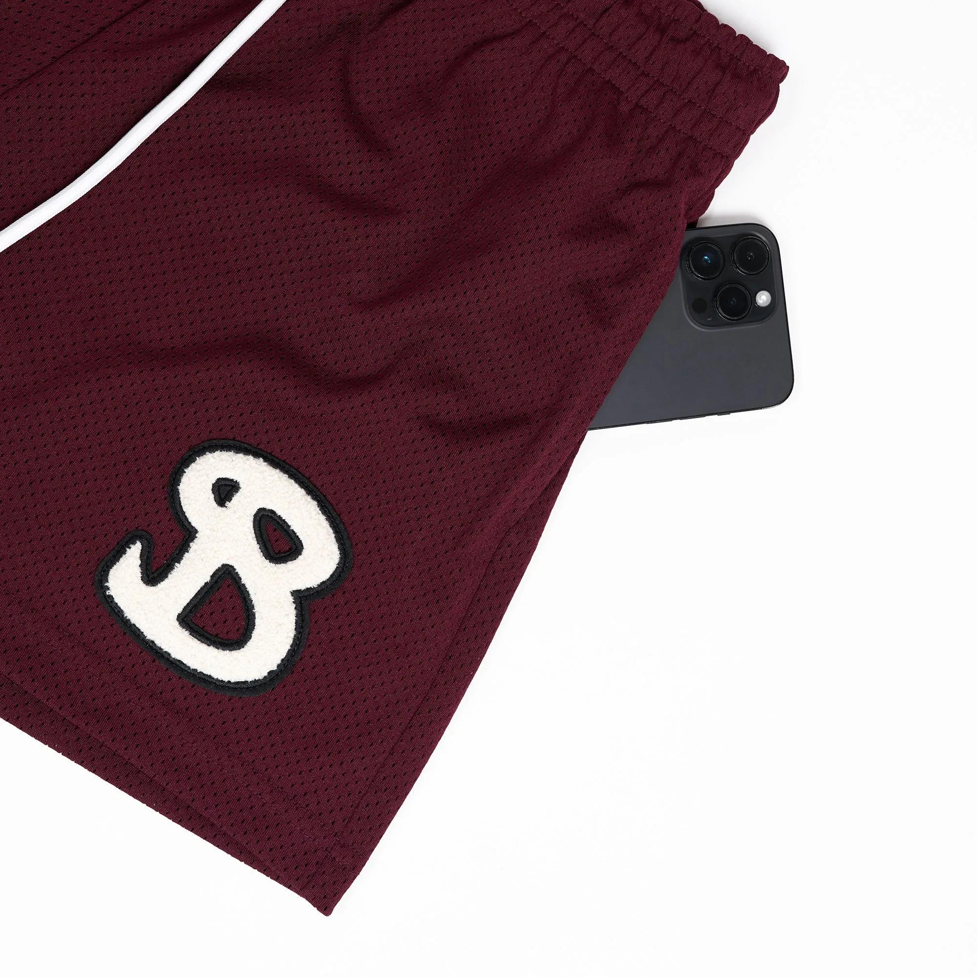 CLASSIC CHENILLE SHORTS - MAROON