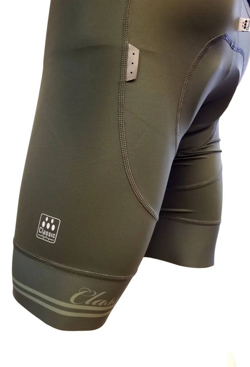 Classic Cycling Fondo Bib Shorts - Olive