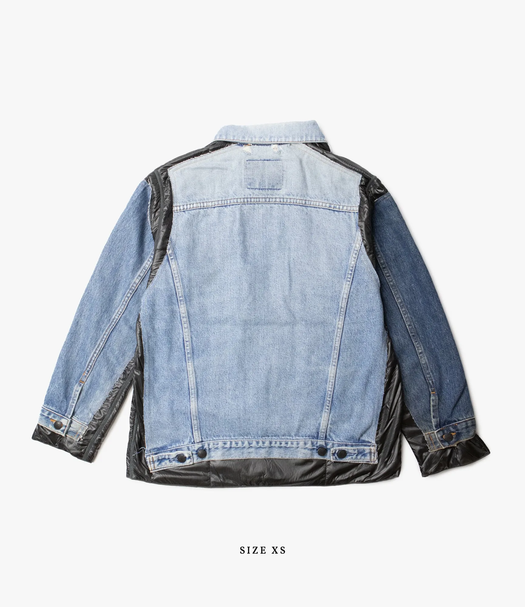 Covered Jacket – Indigo Denim / Black Ripstop Nylon