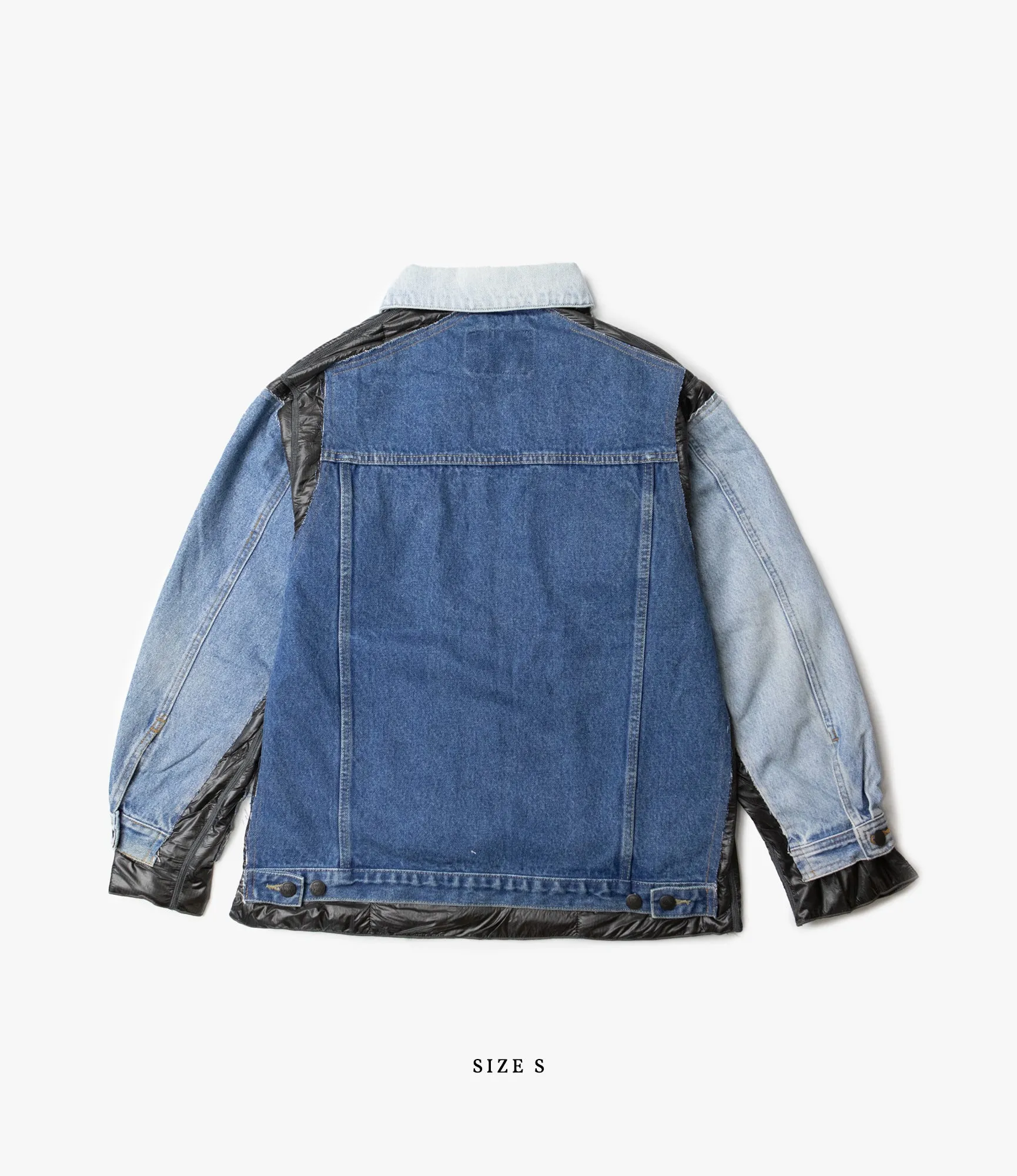 Covered Jacket – Indigo Denim / Black Ripstop Nylon