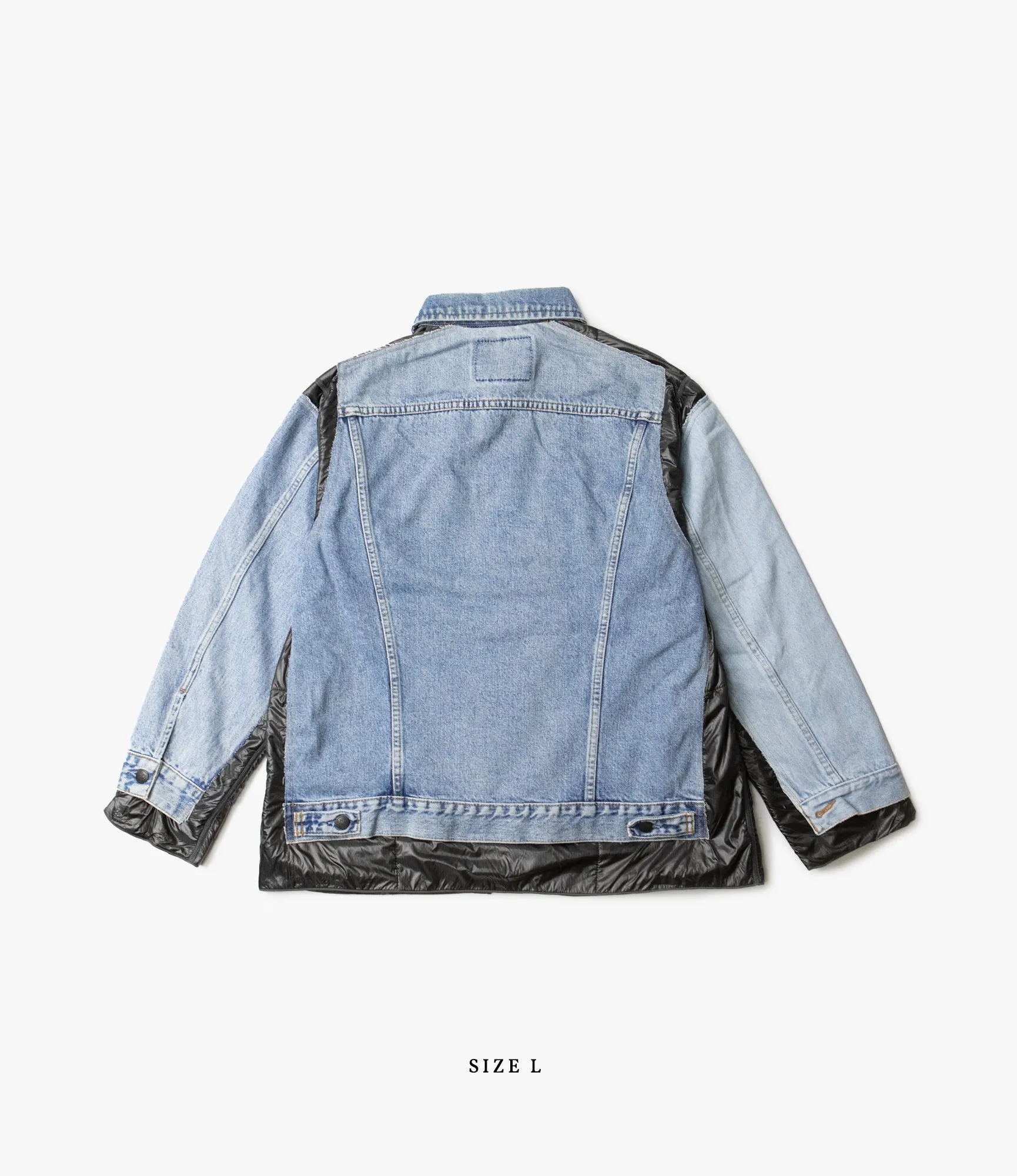 Covered Jacket – Indigo Denim / Black Ripstop Nylon