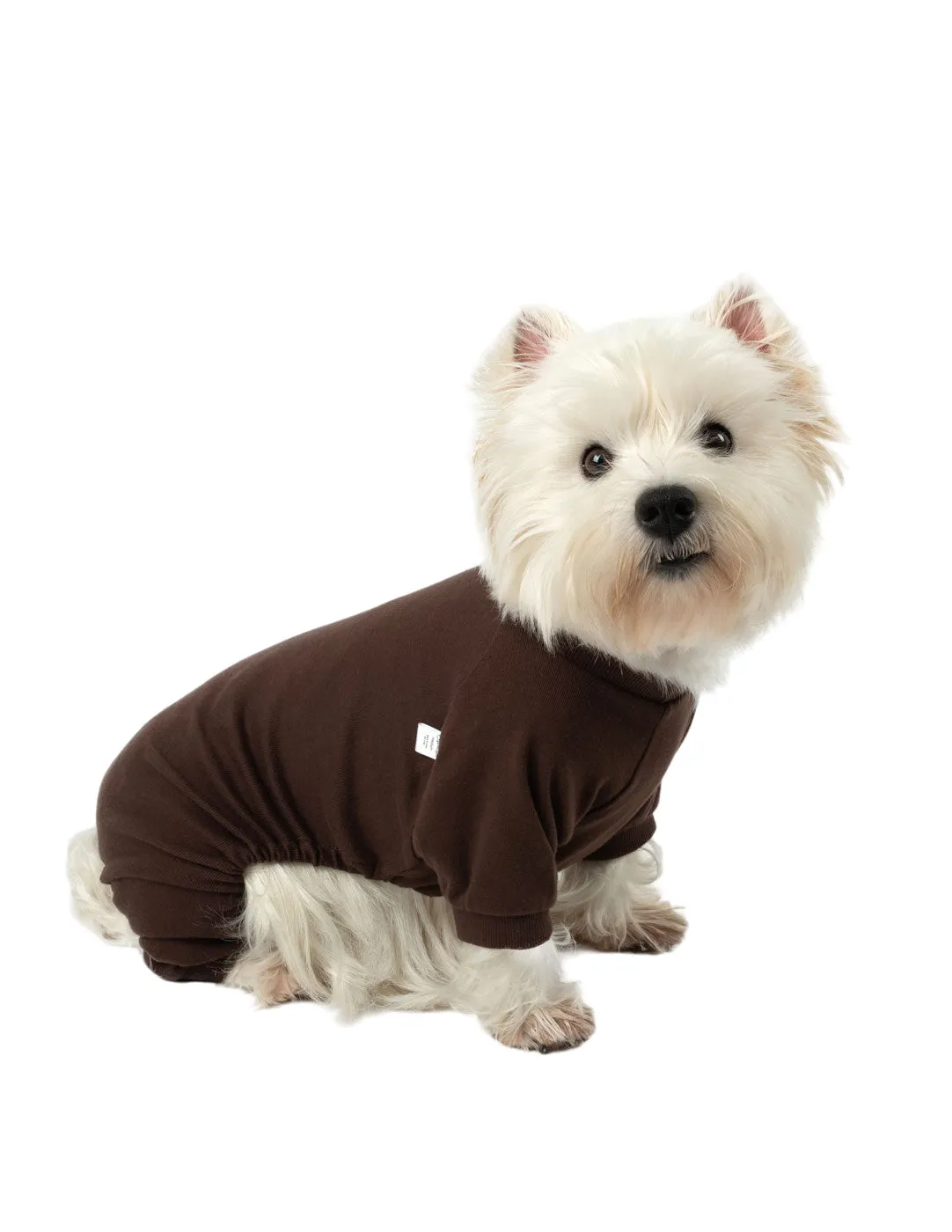 Dogs Solid Color Brown Pajamas