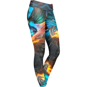 Fire and Ice Dragons Leggings