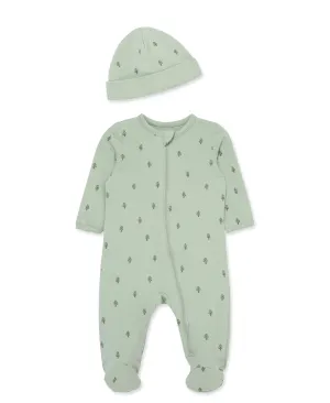 Focus Kids Foliage 2-Way-Zip Footie & Hat