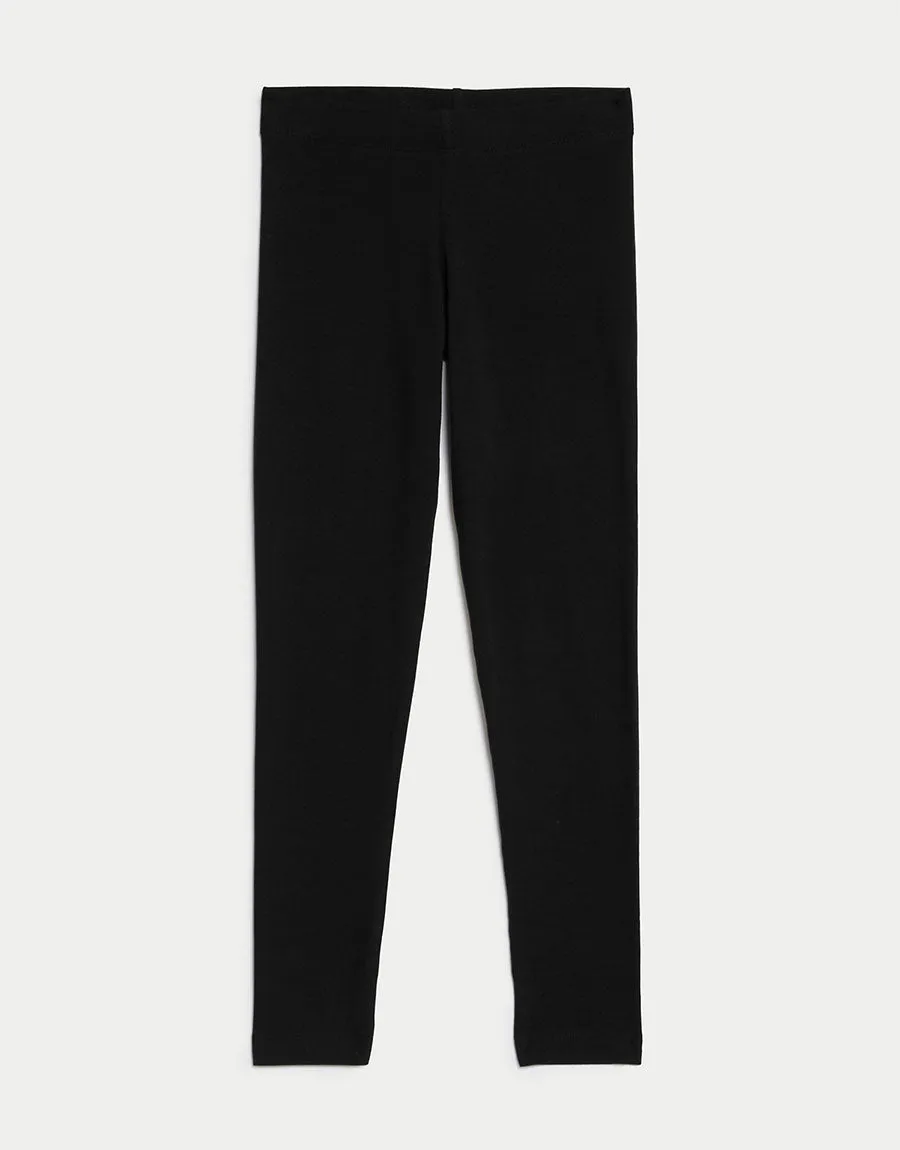 Girl's Jersey Legging-Black