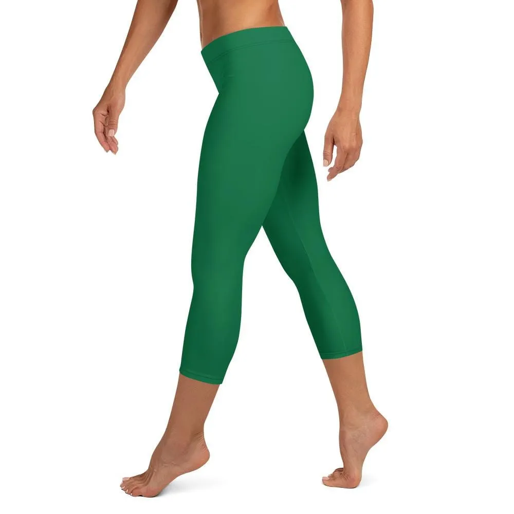 Green SS Premium Standard ~ Capri Leggings