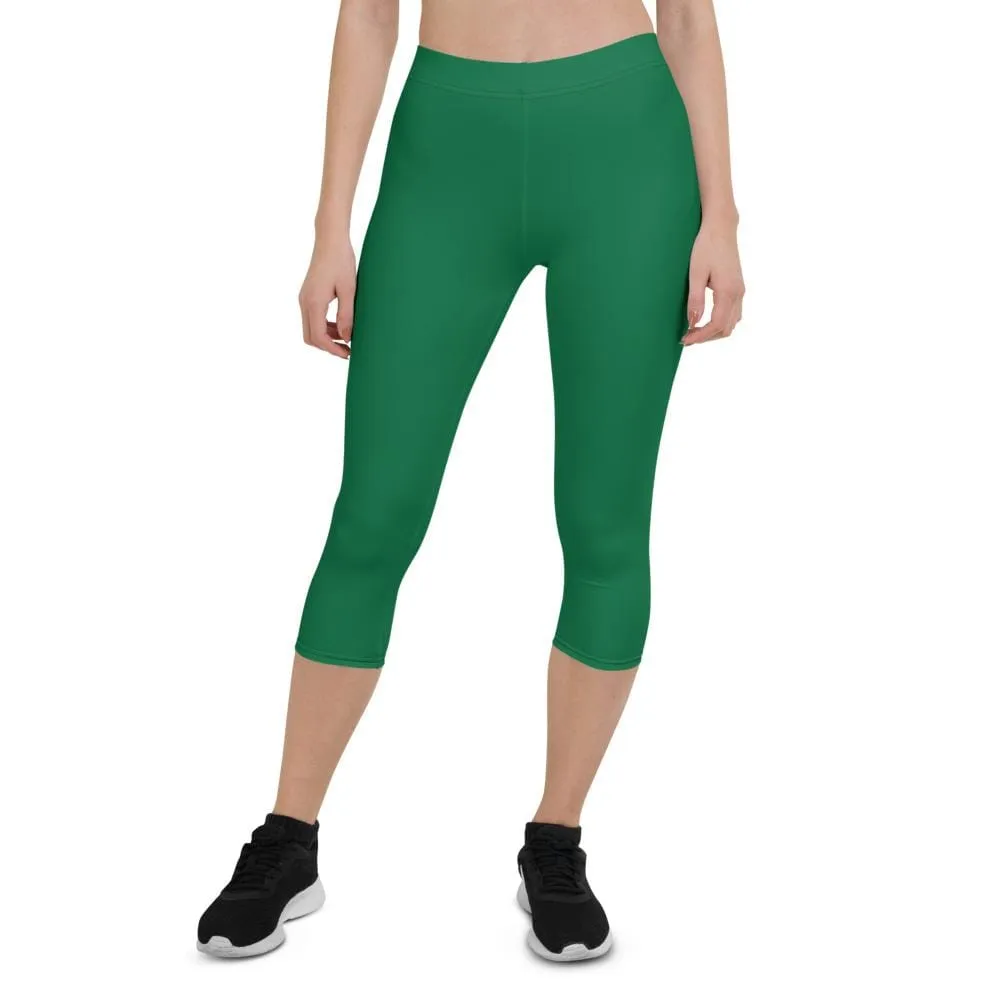 Green SS Premium Standard ~ Capri Leggings