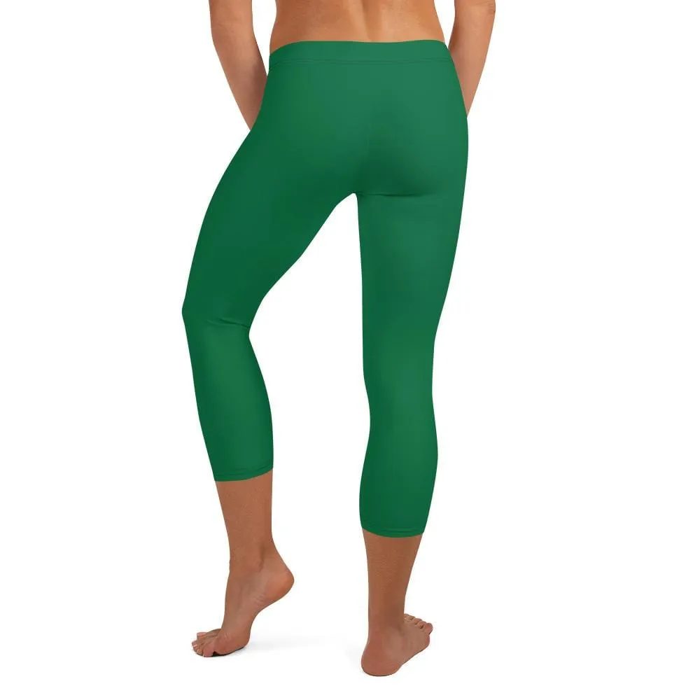 Green SS Premium Standard ~ Capri Leggings