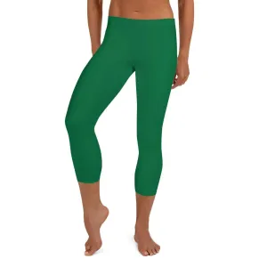 Green SS Premium Standard ~ Capri Leggings