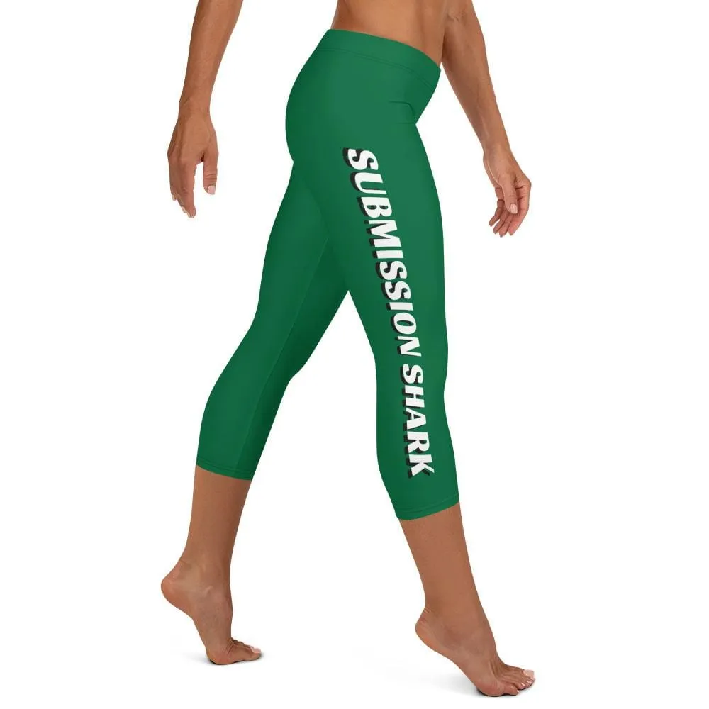 Green SS Premium Standard ~ Capri Leggings