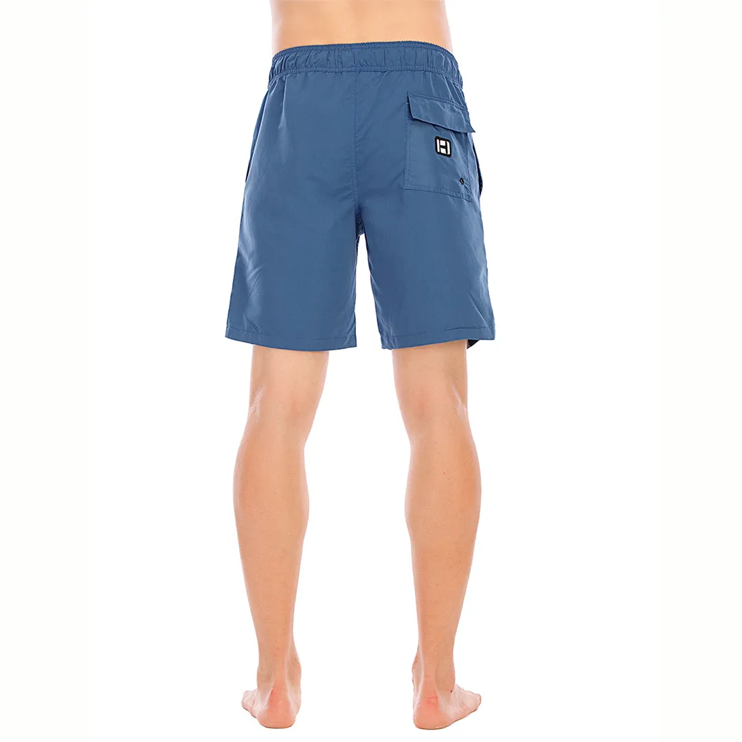 HUGE SPORTS Classic UPF50  Mens Board Shorts - Blue