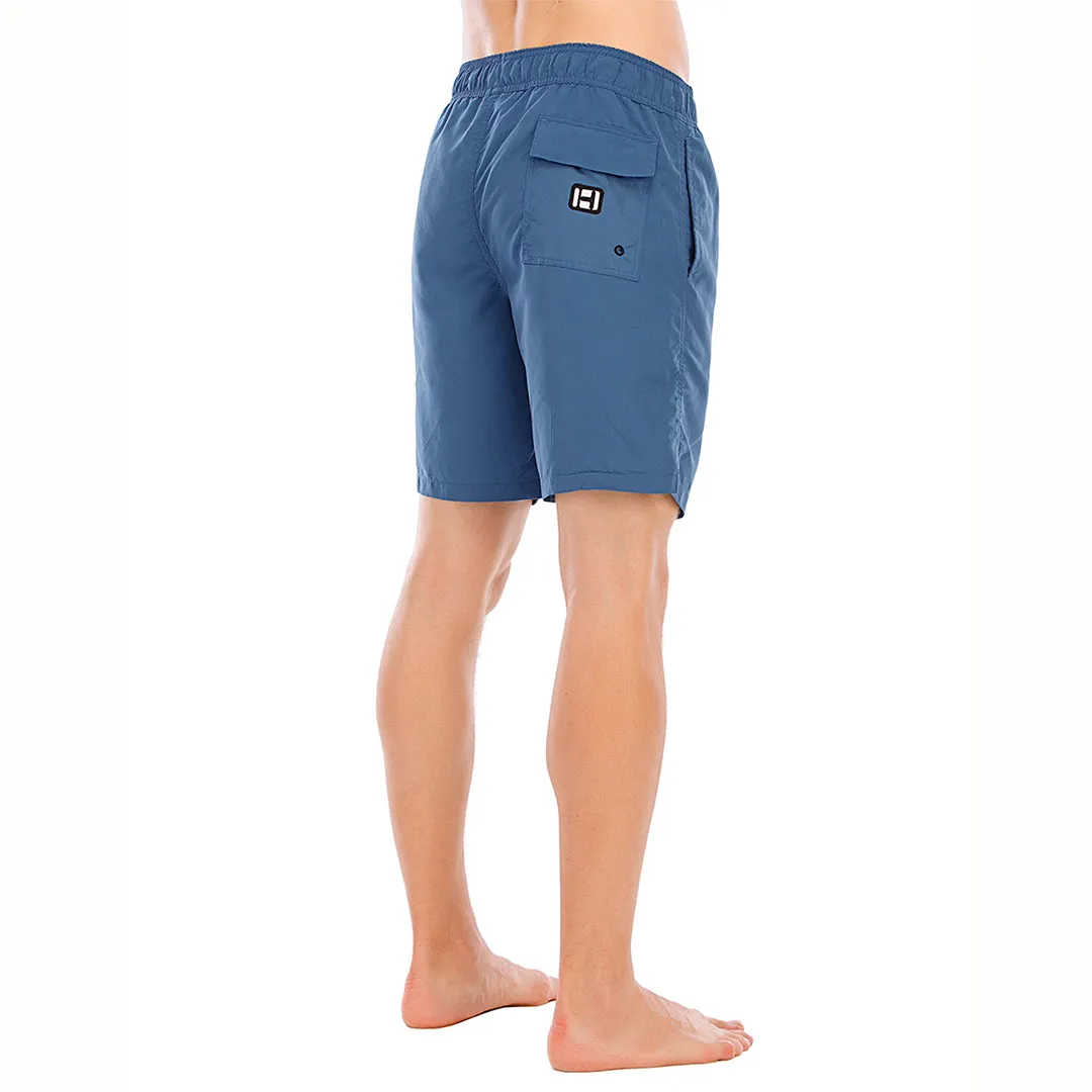 HUGE SPORTS Classic UPF50  Mens Board Shorts - Blue