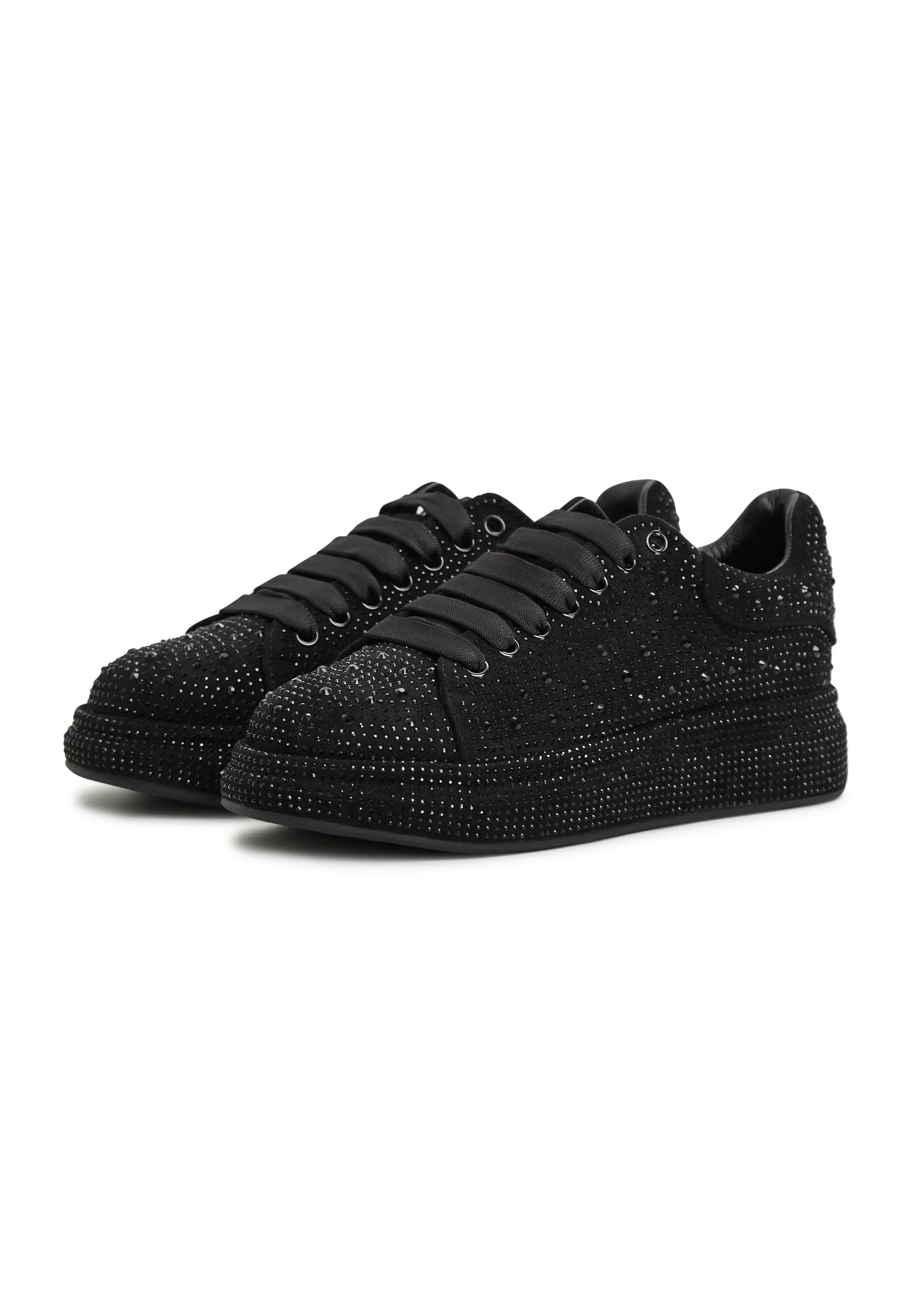 Jewel Platform Sneakers Anastasia - Black