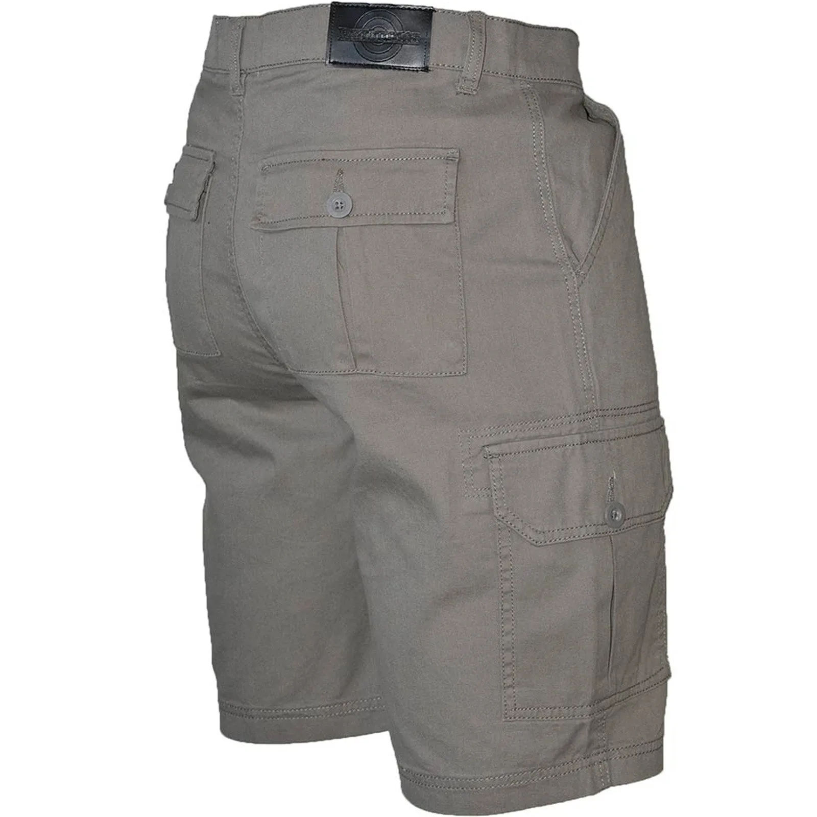 Lambretta Mens Classic Mod Cargo Shorts - Grey