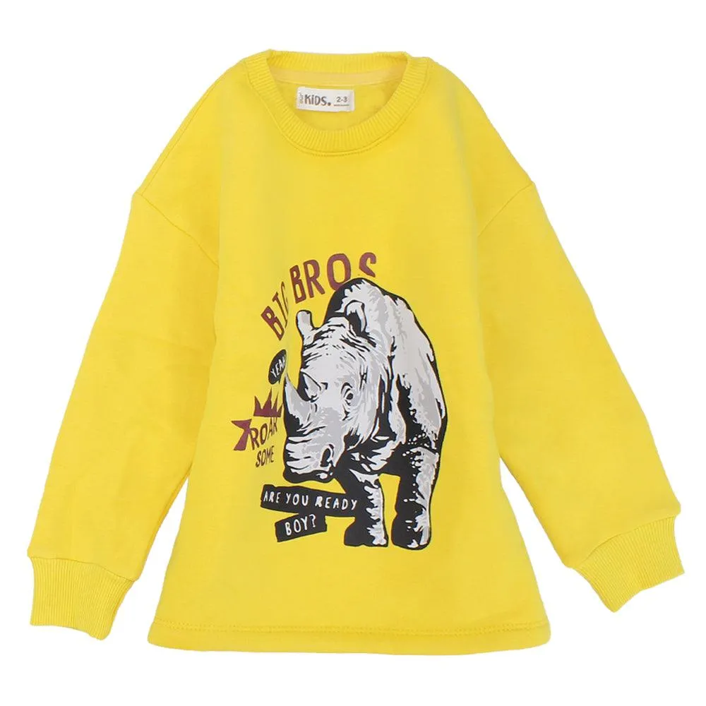 Long-Sleeved Rhino Fleeced Pajama