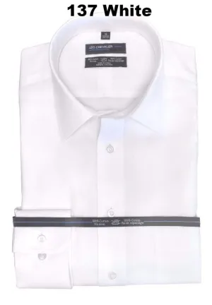 Mens Tall Regular Fit 100% Cotton Non Iron Business Shirts Available In 6 Colors