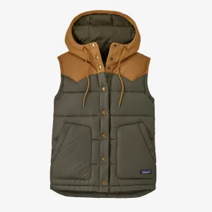 Patagonia Womens Insulated Bivy Hooded Vest in Pine Needle Green