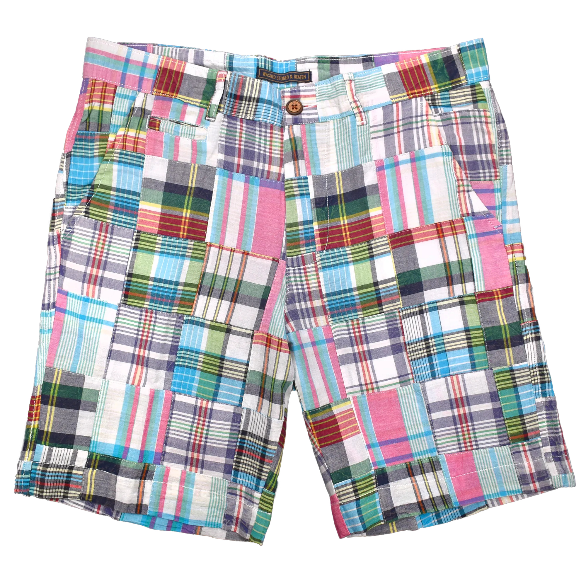 Patch Madras Short, Pink