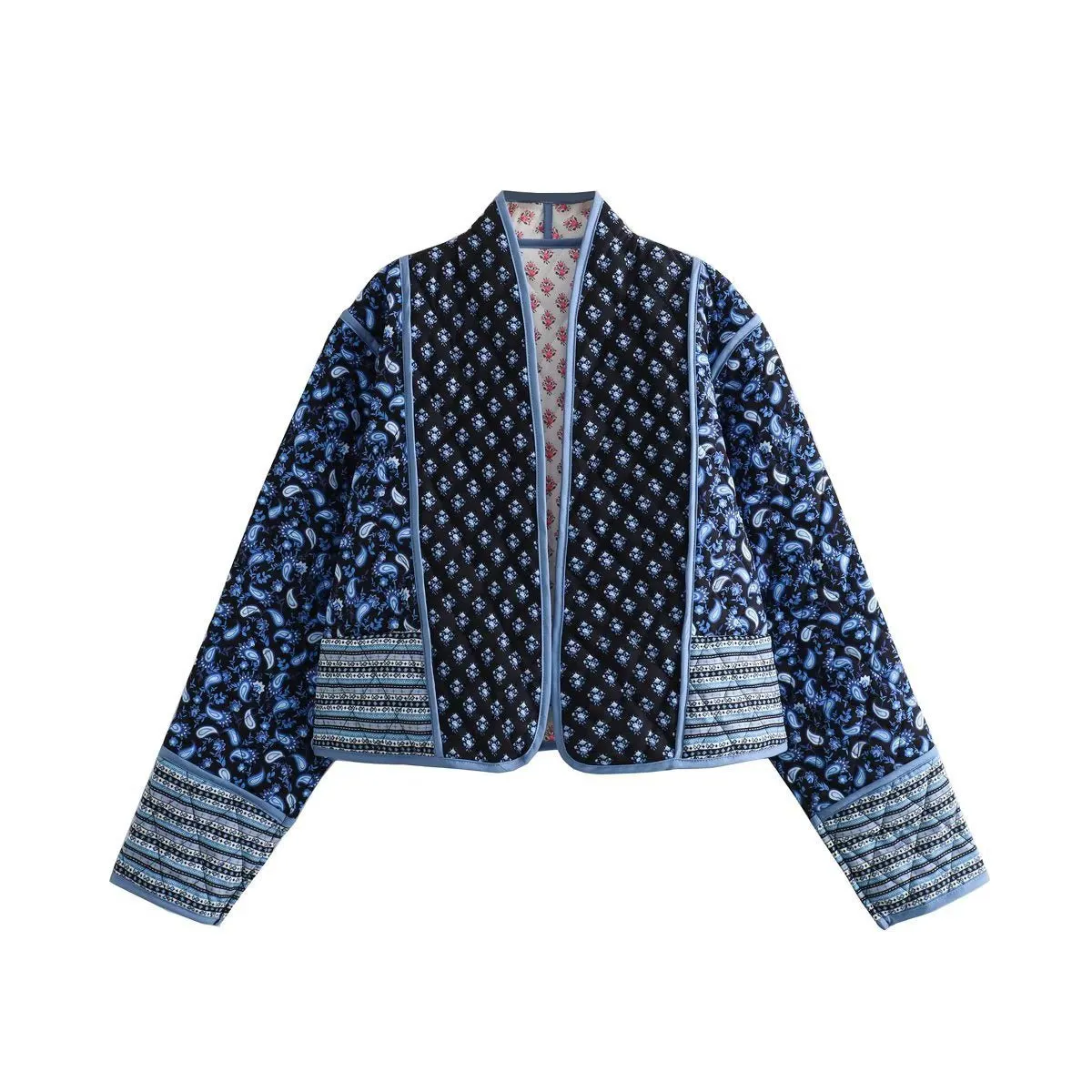 Pre Order:  Reversible Paisley Cropped Jacket