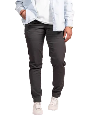 Slim Dark Grey Chino Pants