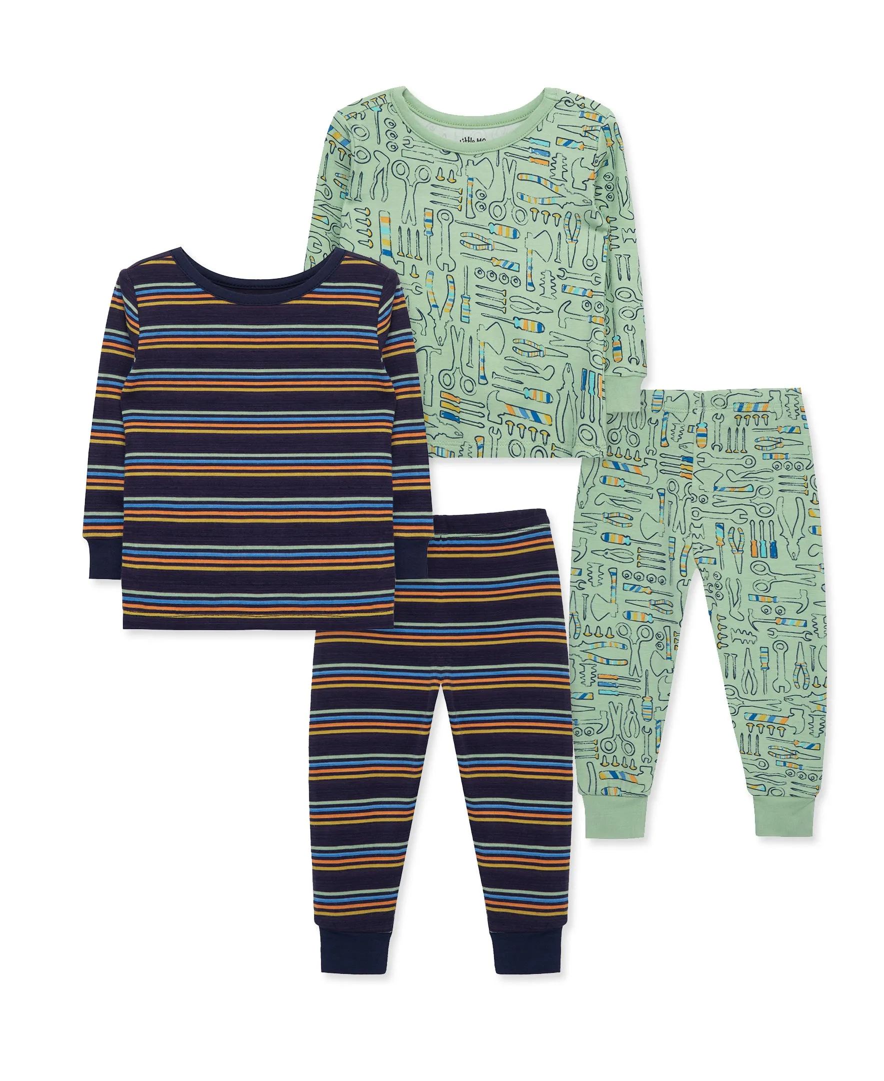 Toolbox 4-Piece Bamboo Pajama Set (12M-24M)