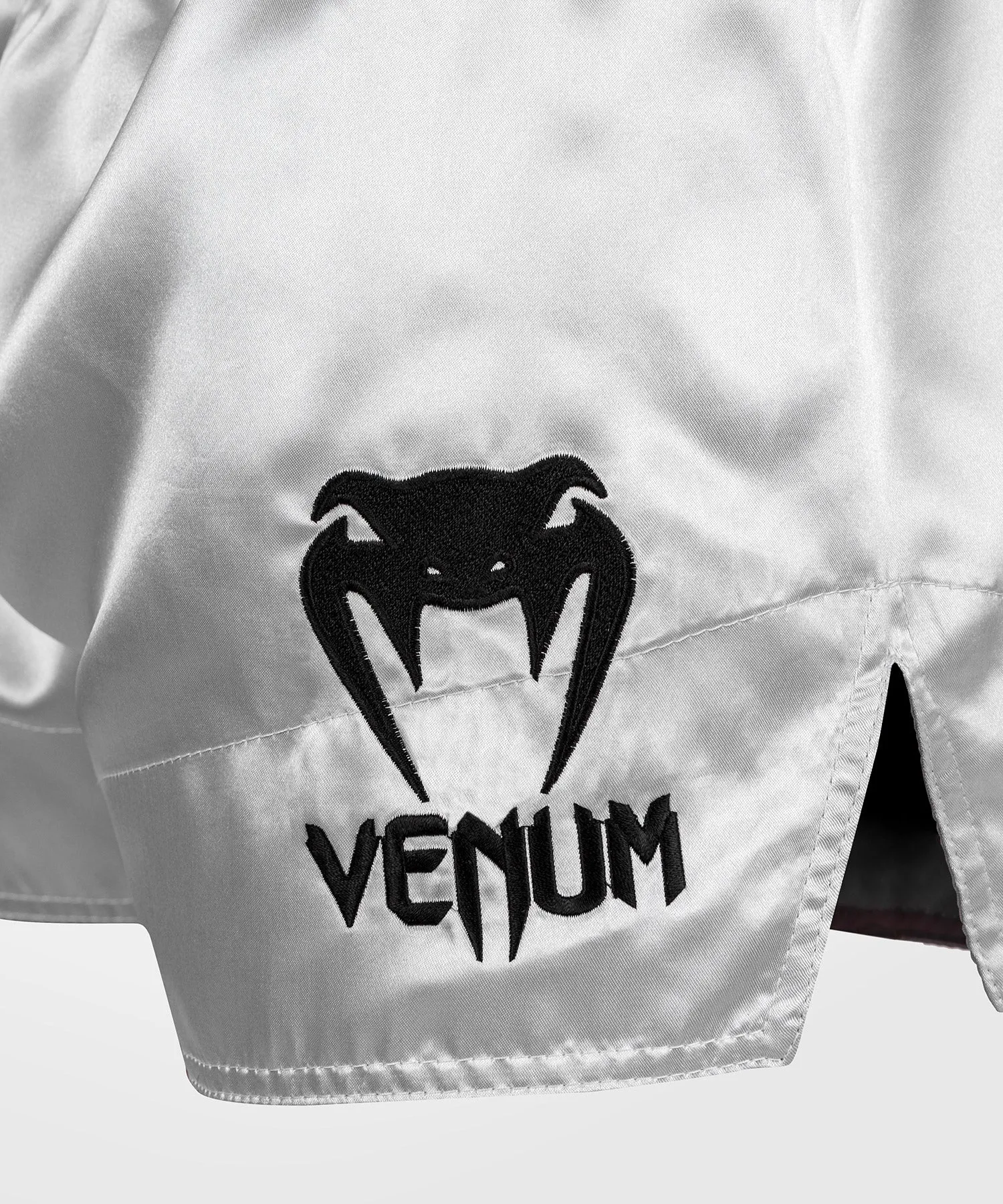 Venum Classic Muay Thai Shorts - Silver/Black