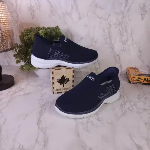 Women Navy Slip On Sneakers